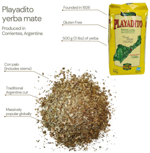 Der Argentinische markt - Wholesale Health/Detox Tea - Playadito Yerba Mate 1 kg1