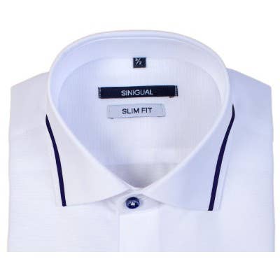 11254 Vivo Cro Combined Basic Shirt. Italian collar for wholesale by SINIGUAL