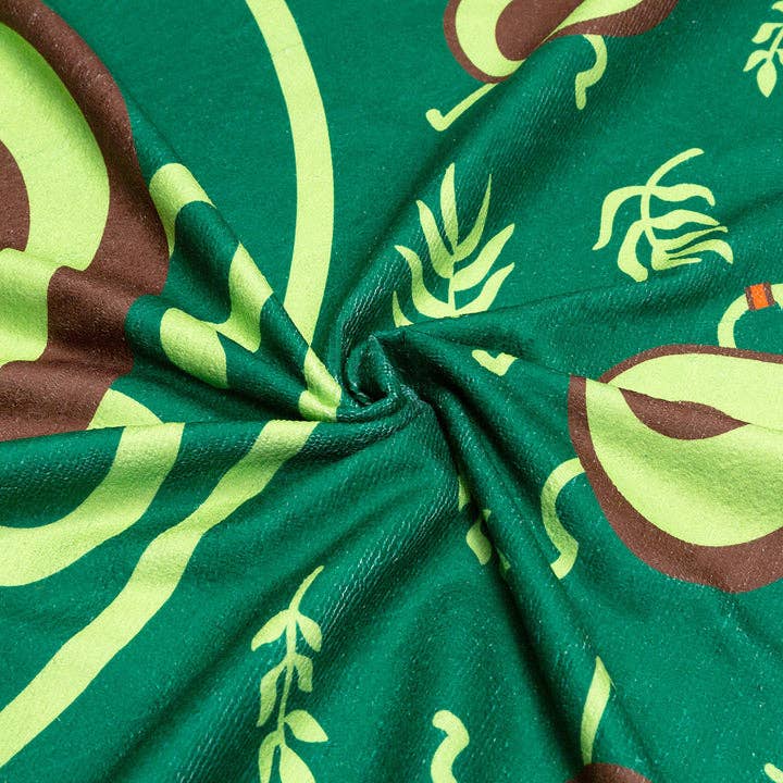 KYLIE CRAZY - Venta al por mayor Toallas de playa - Toalla de Playa, divertida toalla de baño AGUACATE 100x1604