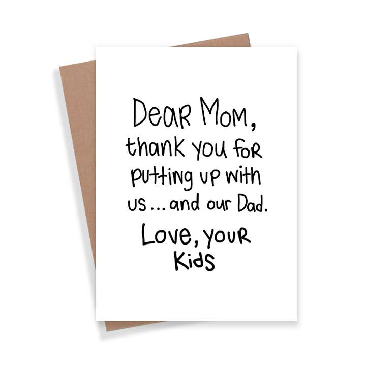 Dear Mom Card for wholesale by Expression Design Co