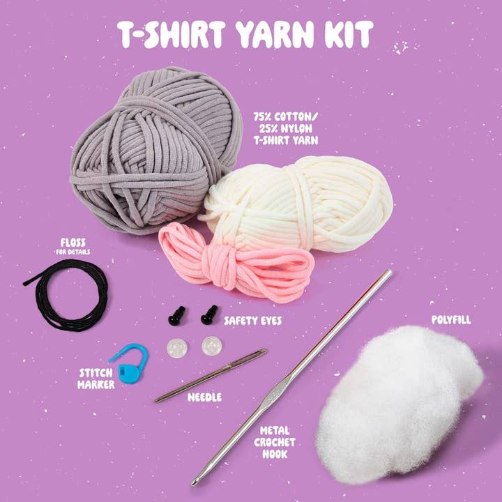 Plaid Crafts - Wholesale Knitting/Crochet Supplies - Bucilla ® Amigurumi Crochet Kit - Caylee the Cat 5"1
