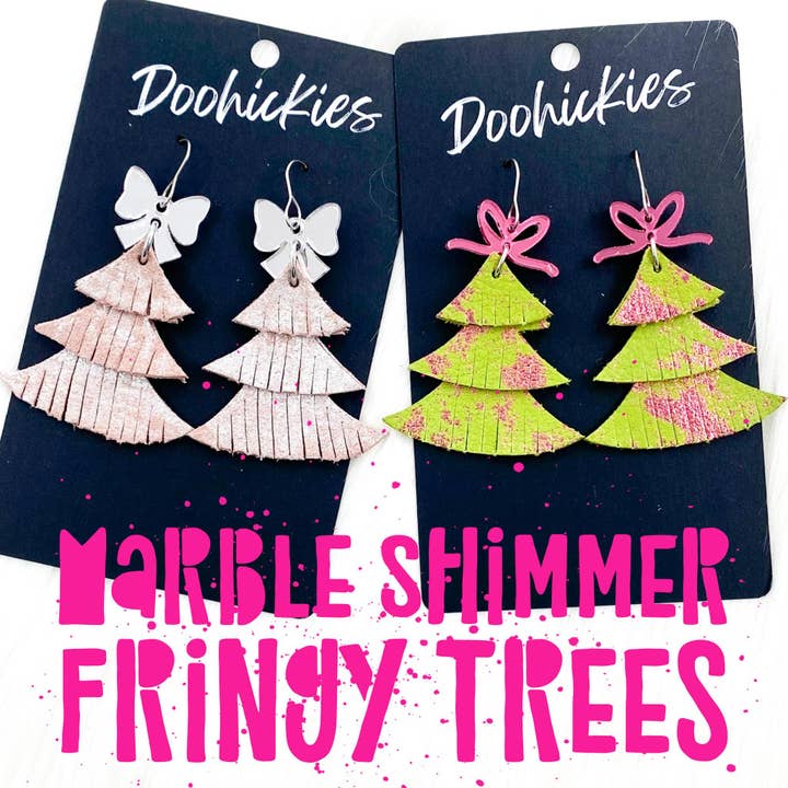 Marble Shimmer Fringy Trees por atacado de Doohickies