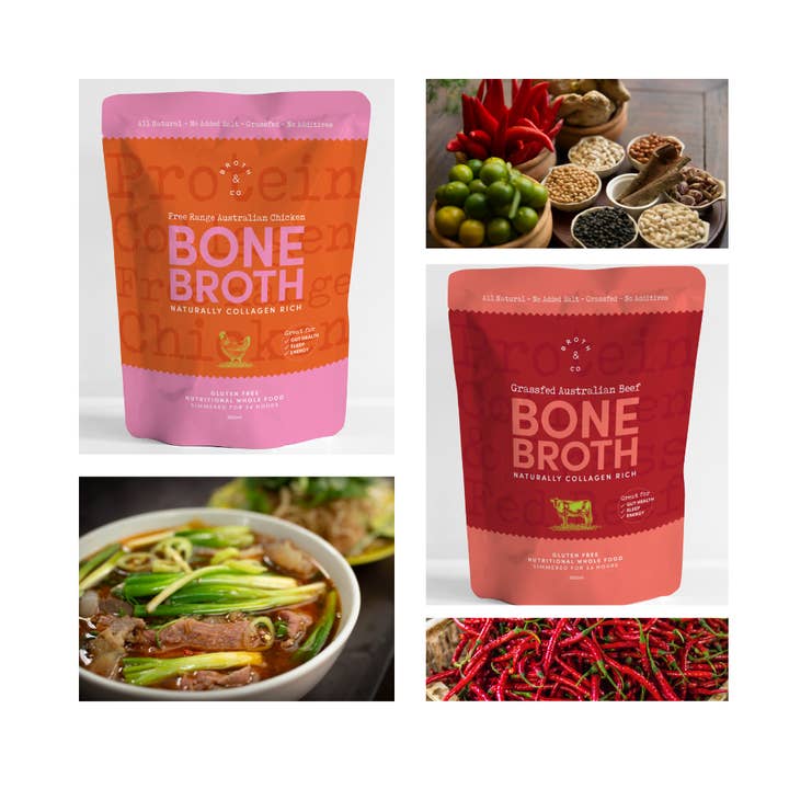 Broth And Co. - Vendita all'ingrosso Brodo - Brodo di ossa di manzo australiano liquido 300 ml - allevato al pascolo