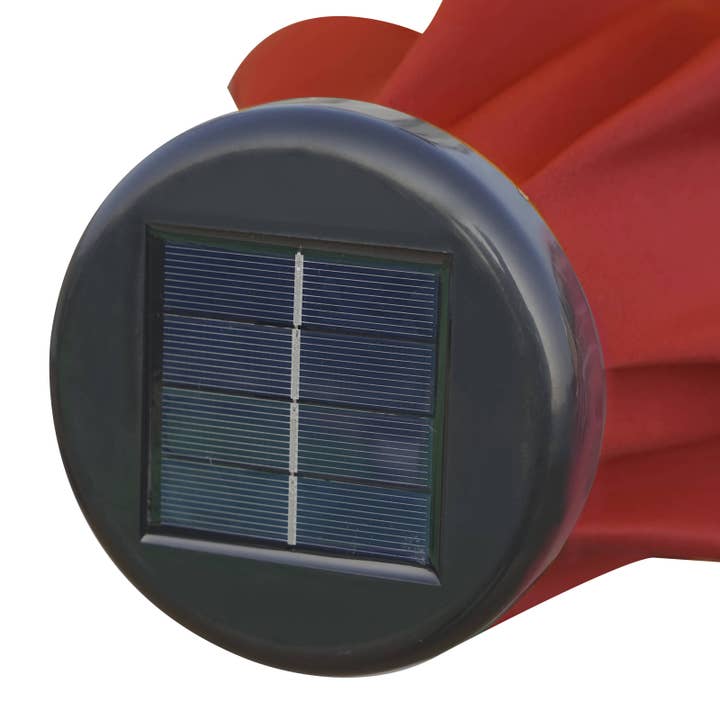 LeisureMod - Wholesale Patio Umbrella - Sierra Modern 9ft Solar LED Patio Garden Umbrella58