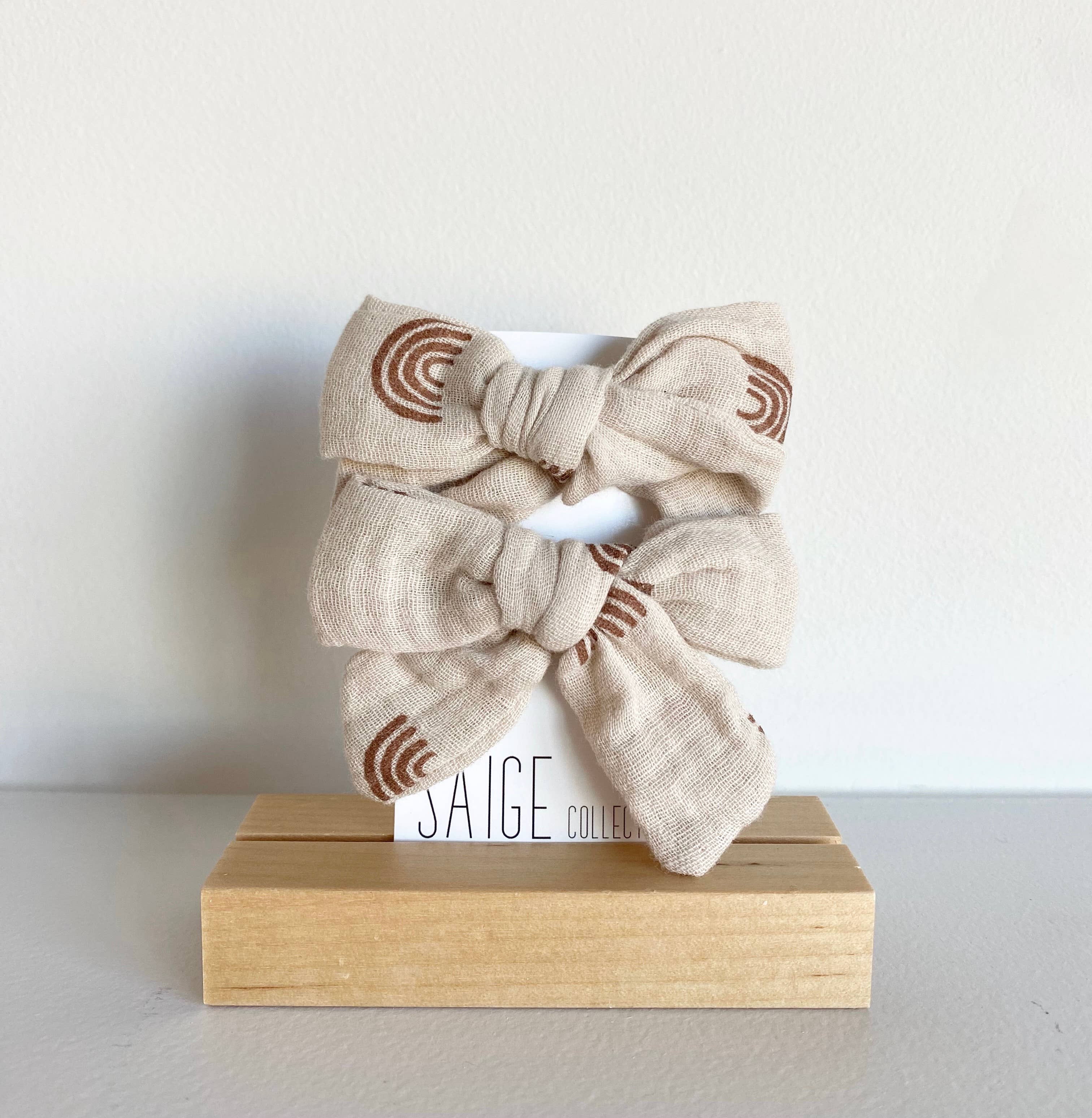 Saige Collective - Wholesale Hair Bow - Kids - Muslin Cotton Bows - assorted7