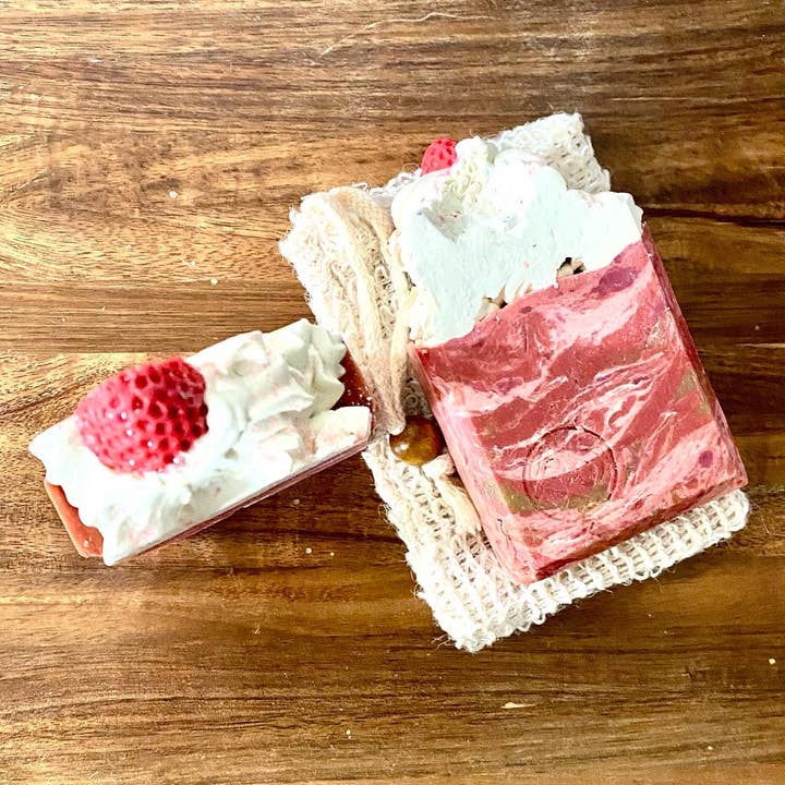 Sugared Watermelon Artisan Soap for wholesale by Bubbly Belle Soapery, LLC