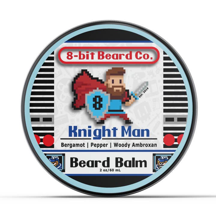 Knight Man | Beard Balm - Bergamot, Pepper, Woodsy for wholesale by 8-bit Beard Co.