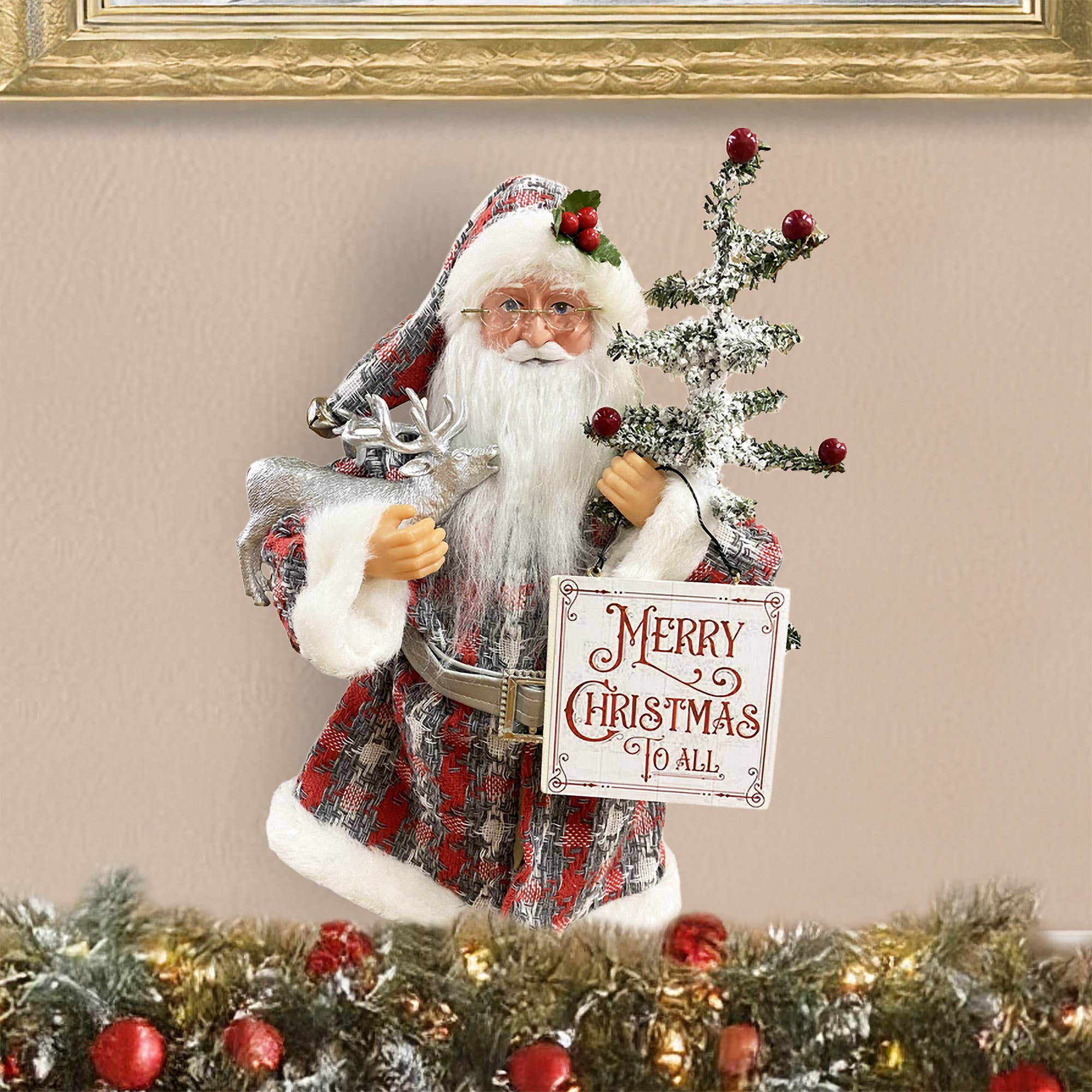 Santa’s Workshop Inc. - Wholesale Christmas Decoration - 15" Merry Xmas to All Claus5