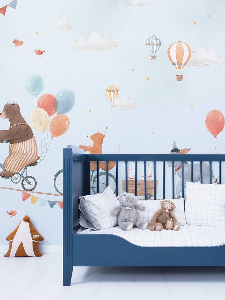 GENTLE FRIENDS - Panoramisch bedrukt papier - Dieren en ballonnen voor wholesale door LILIPINSO