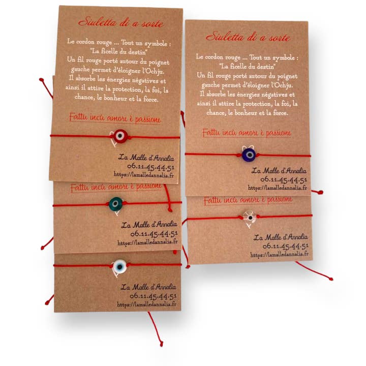 Rood draad armband oog geluksbrenger voor wholesale door lamalledannalia