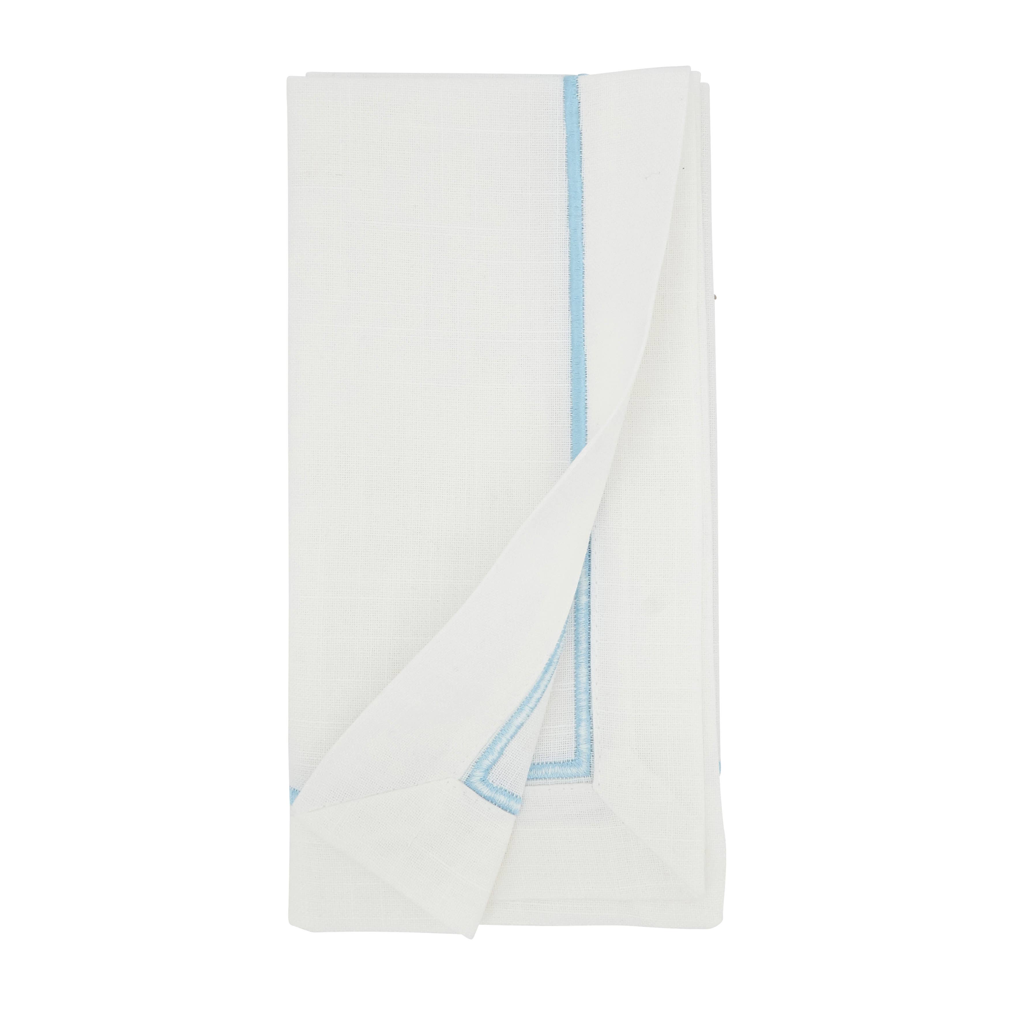Saro Lifestyle - Wholesale Dinner & Cloth Napkin - Embroidered Line Design Napkin10