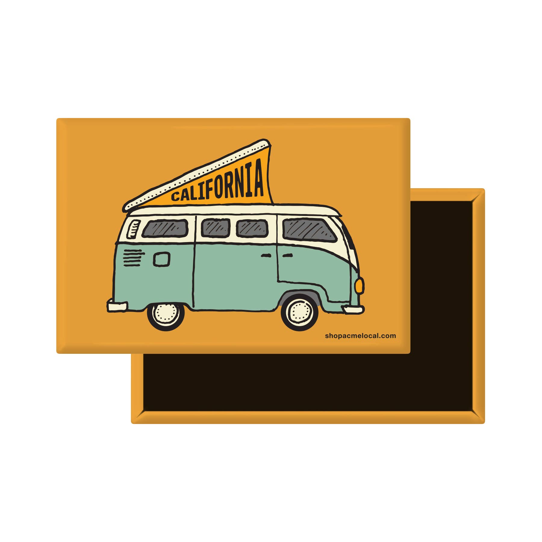 Acme Local - Vente Aimants - Aimant rectangulaire personnalisable VW Camper4