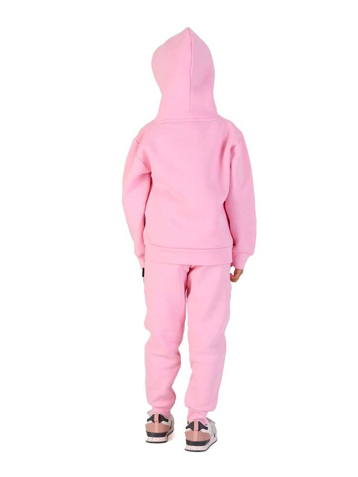 Trendy Toggs Kids Overhead Hoodie Pink Tracksuit for wholesale on Faire4