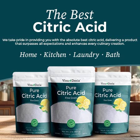 VIVA DORIA INC. - Wholesale Baking Dish - Pure Citric Acid, Food Grade, Fine Grain, 4