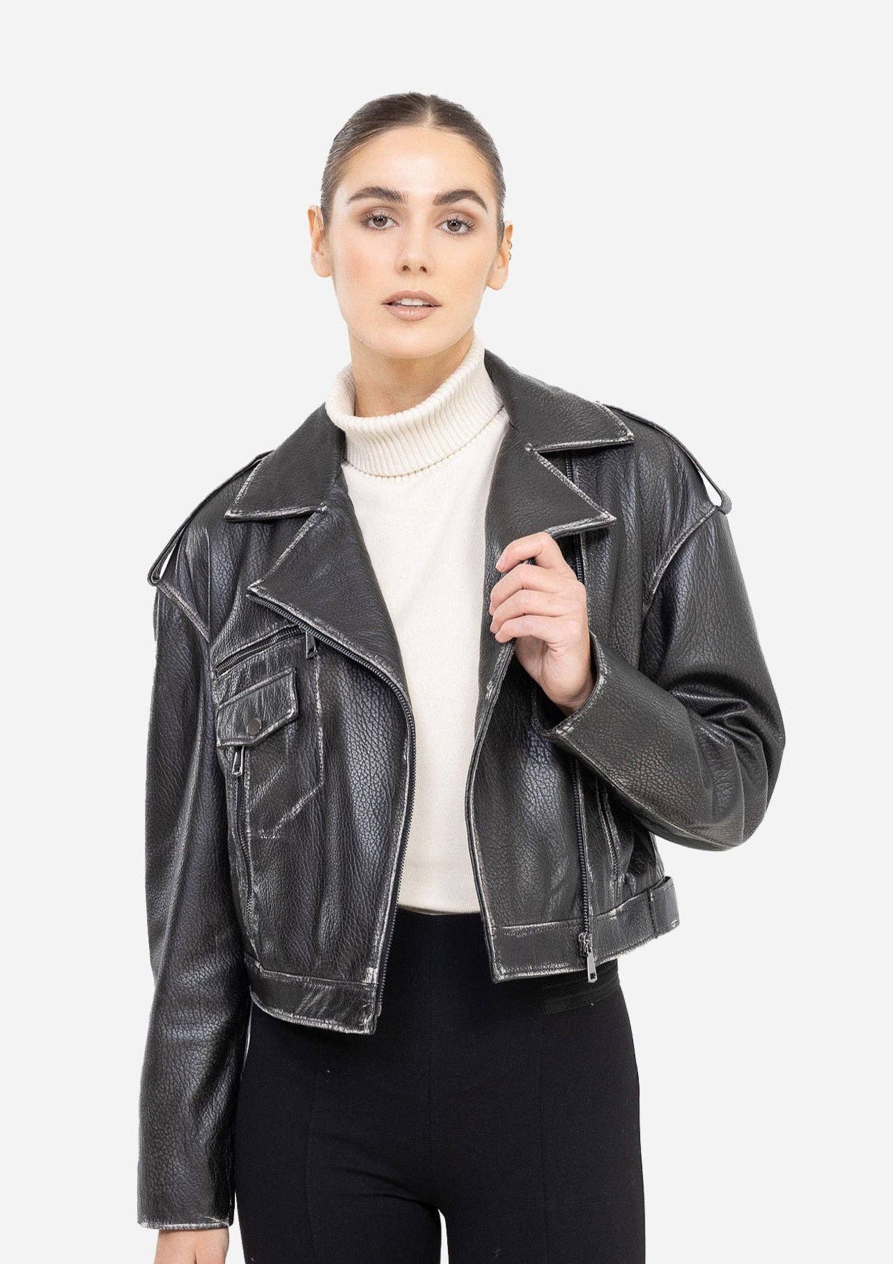 Cuir Dimitri - Wholesale Leather Jacket - Women's - SONIA BIKER