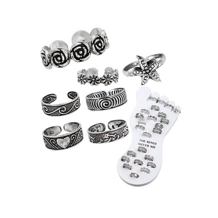 Puka Creations - Wholesale Toe Ring - Toe Rings-Pure Silver 925.24