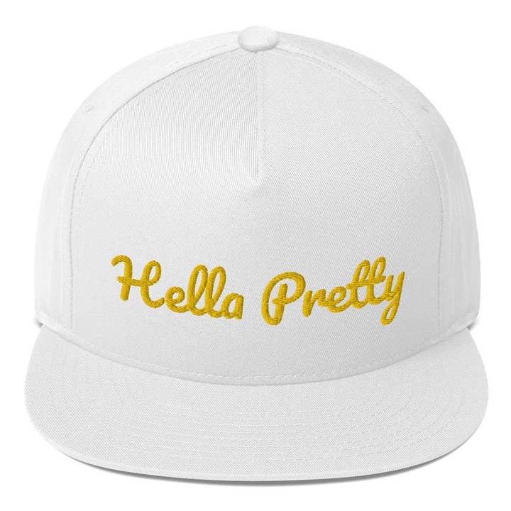 Hella Pretty Flat Bill Cap for wholesale by STFU