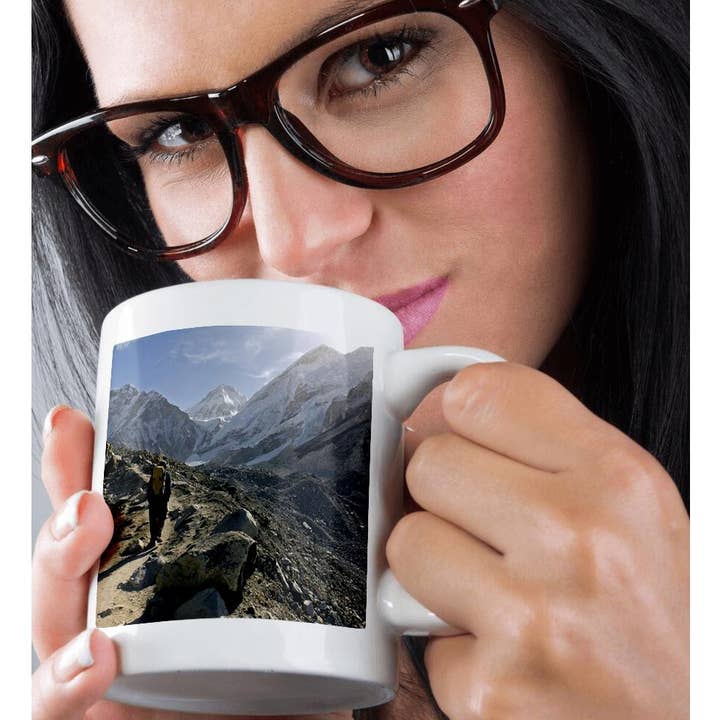 3dRose - Wholesale Coffee Mug - 3dRose, Nepal, Khumbu, Trekker, Everest Base Camp Trail - AS26 DNY0030 - David Noyes, Mug9