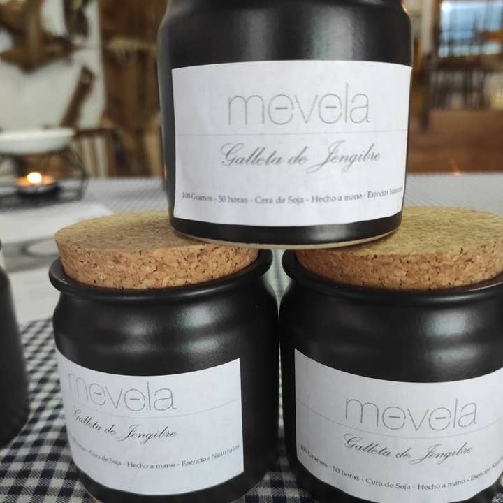 Mevela Candles - Vendita all'ingrosso Candela in vasetto - Candela profumata Biscotto allo Zenzero Mevela 100 grammi