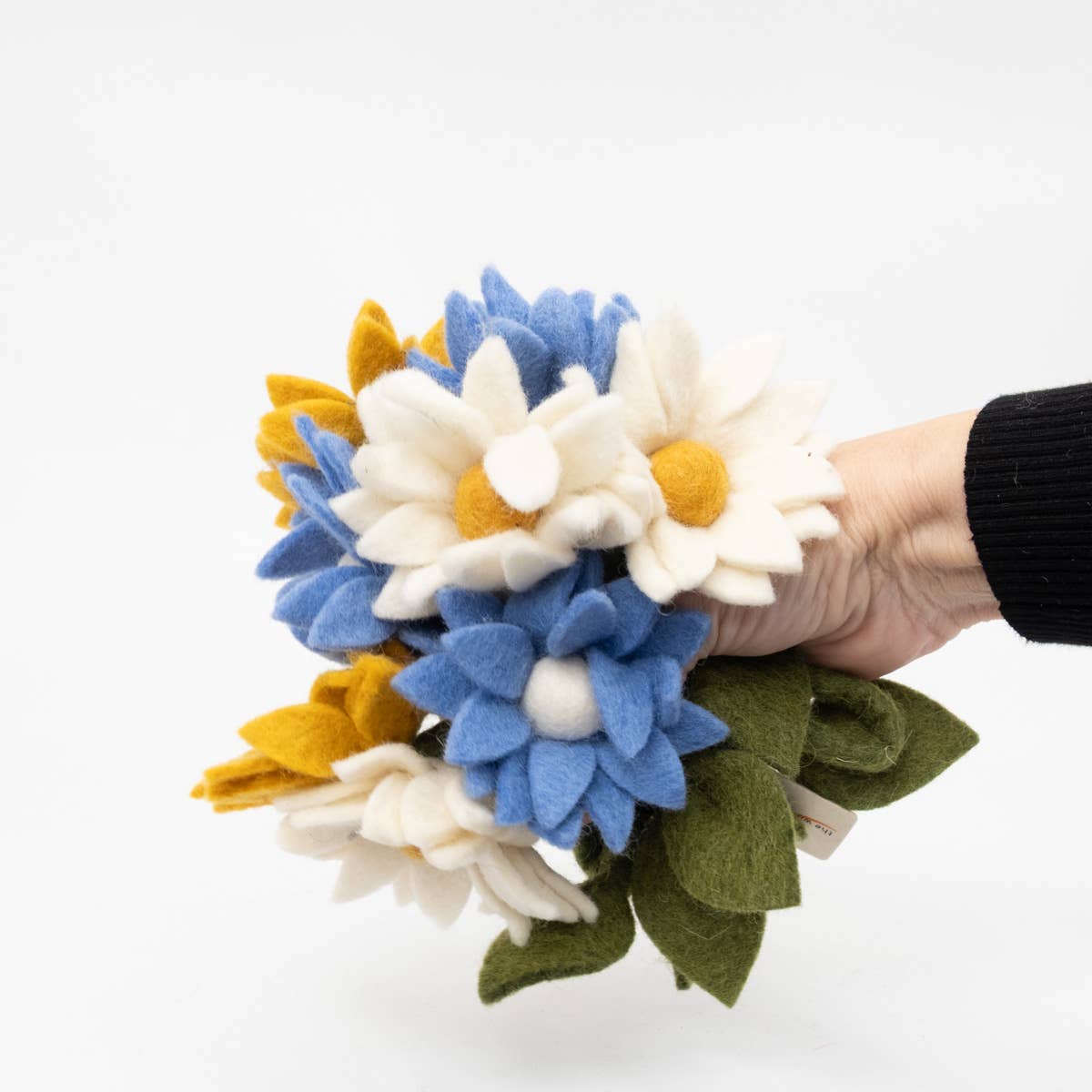 The Winding Road - Wholesale Bunting/Garland - Garland - Felt Flowers - Blue, White and Yellow1