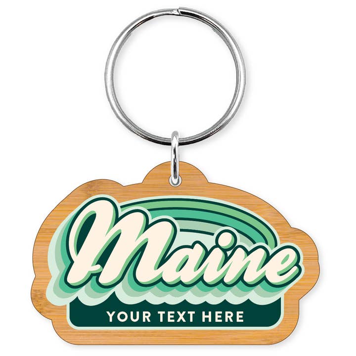 Morris Magnets - Wholesale Keychain - Unisex - Keychain - Maine Retro Name2