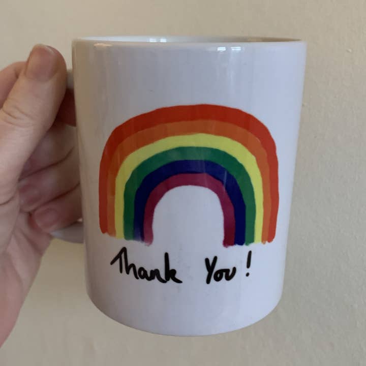 Caneca arco-íris de agradecimento - Empório Braw Wee por atacado de Braw Wee