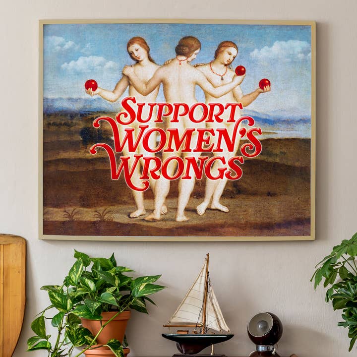 Typeset Studio - Wholesale Art Print - Support Women's Wrongs - Altered Classic Art Print