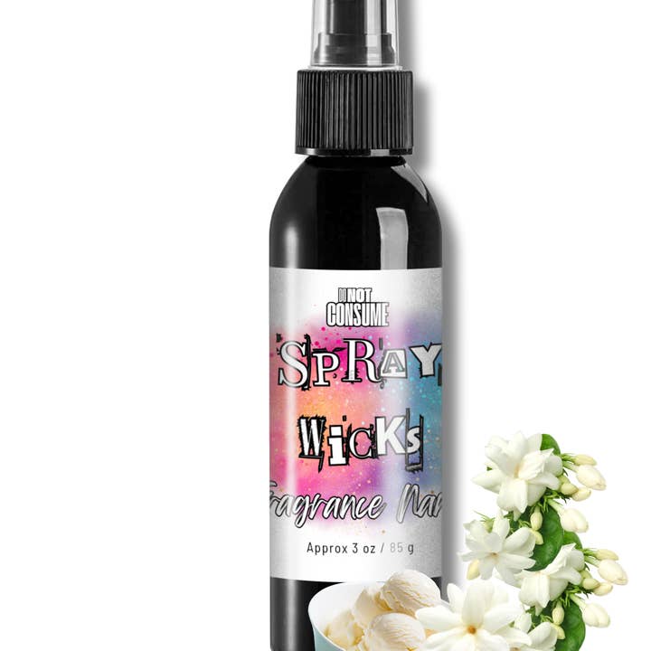 E Vonnee Room/Linen/Body Spray: Jasmine & Vanilla Scent by GlitterWicks for wholesale by Glitterwicks