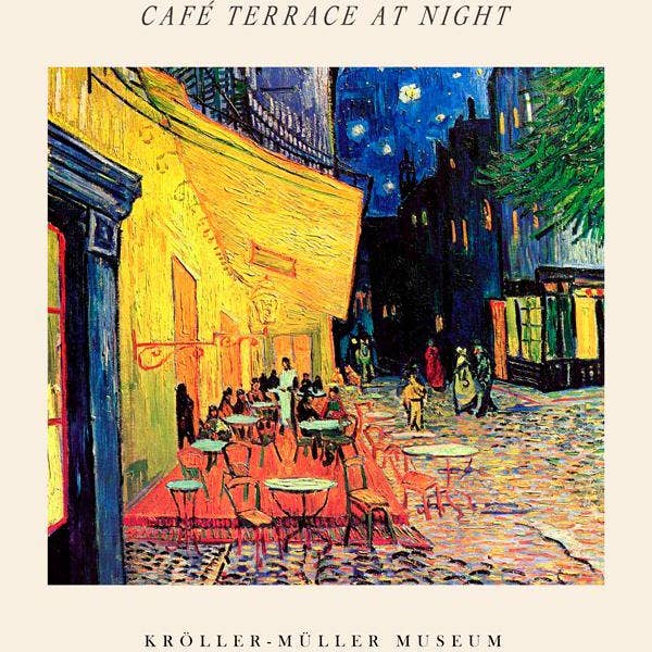 Artesta – Großhandel Poster – Ausstellung Café-Terrasse bei Nacht - Van Gogh 10