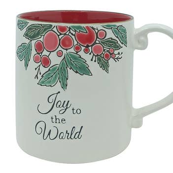 Berry Religious Sentment 21Oz CHRISTMAS Mug for wholesale by Blue Sky Clayworks