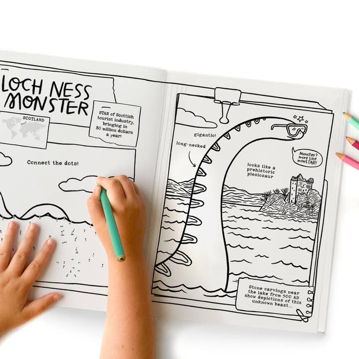 Your Very Favorite - Wholesale Coloring Book - Kids & Baby - Legendary Monsters CRYPTIDS Coloring, Activity, Jokes + MORE
