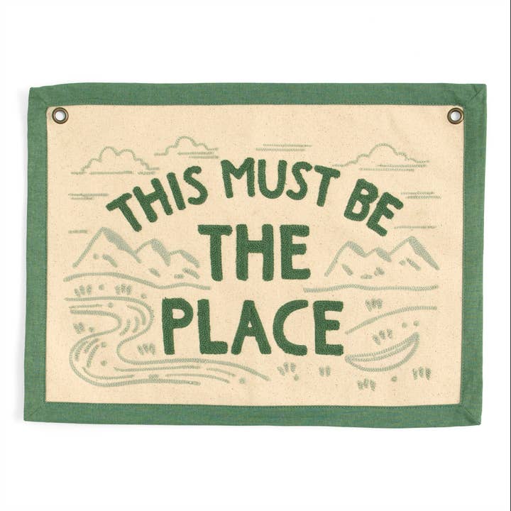 1canoe2 | One Canoe Two Paper Co. - Wholesale Banner - The Place Embroidered Canvas Banner2