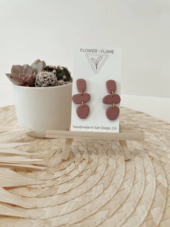 The Seneca Earring | Lavender for wholesale by Flower & Flame