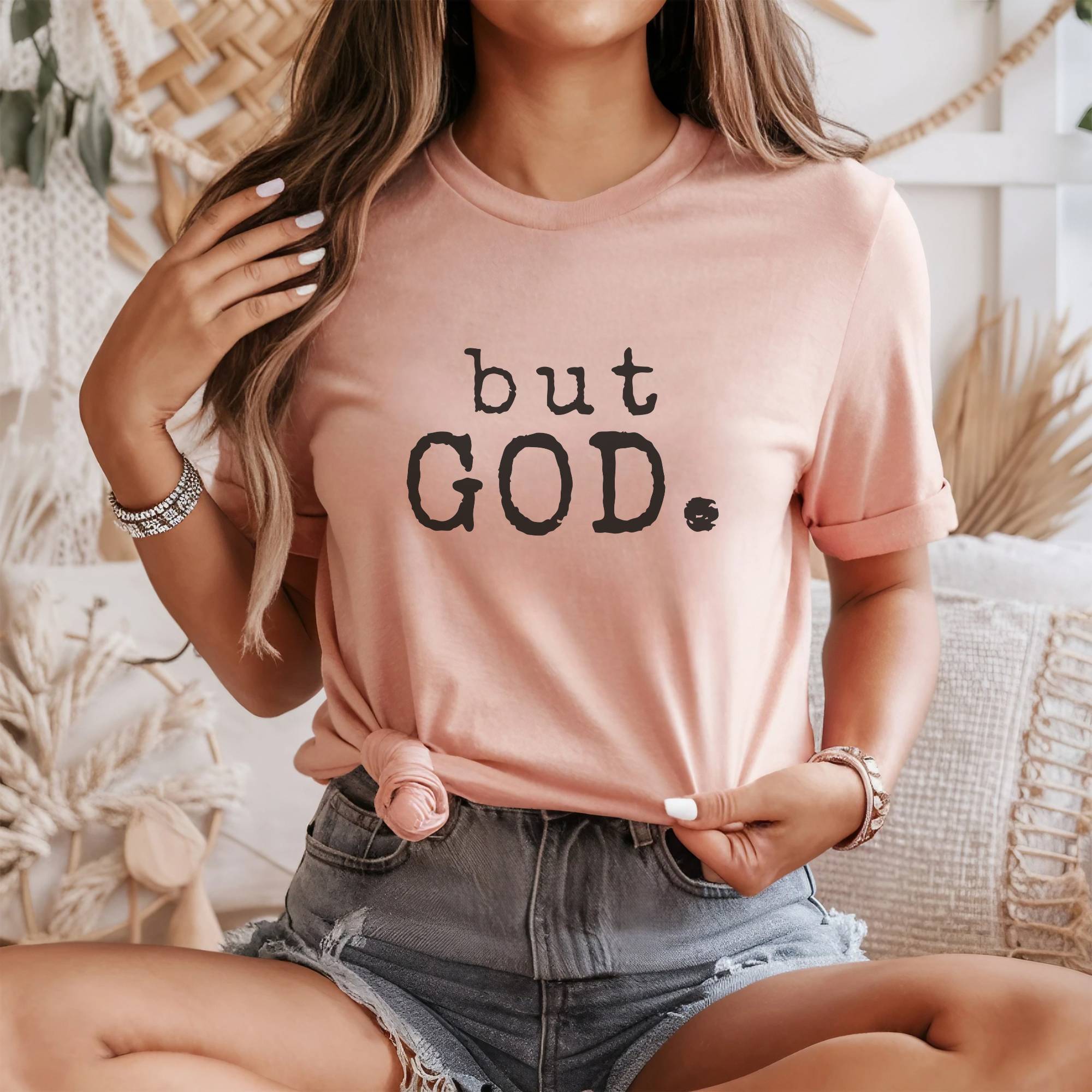 Trendznmore - Modern Graphic Apparel - Wholesale Screen Printed T-Shirt - Women's - but GOD. Graphic Tee5
