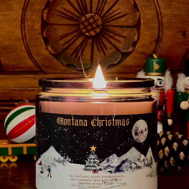 The Sacred Wild Candle Co - Wholesale Jar/Filled Candle - Montana Christmas Candle