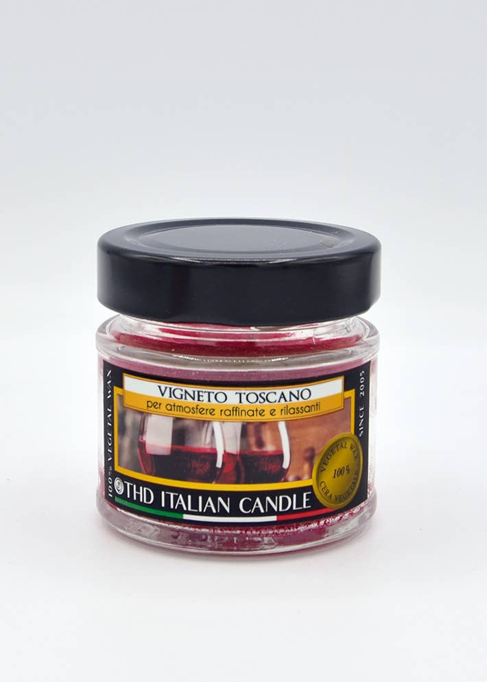 Thd Tophouse - Wholesale Jar/Filled Candle - THD Italian Candle Smart Small Tuscan Vineyard 8/160
