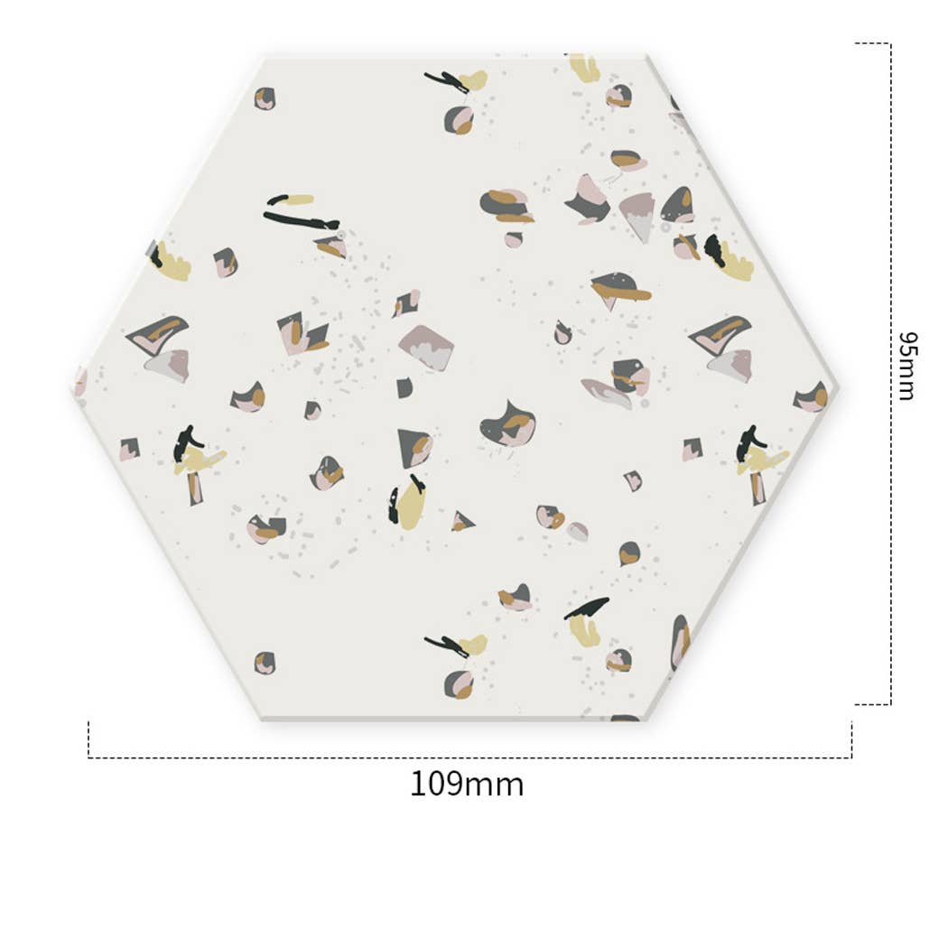Ailly's garden – wholesale Coasters – Hexagon Diatomite Coaster Fast Absorption Non Slip2