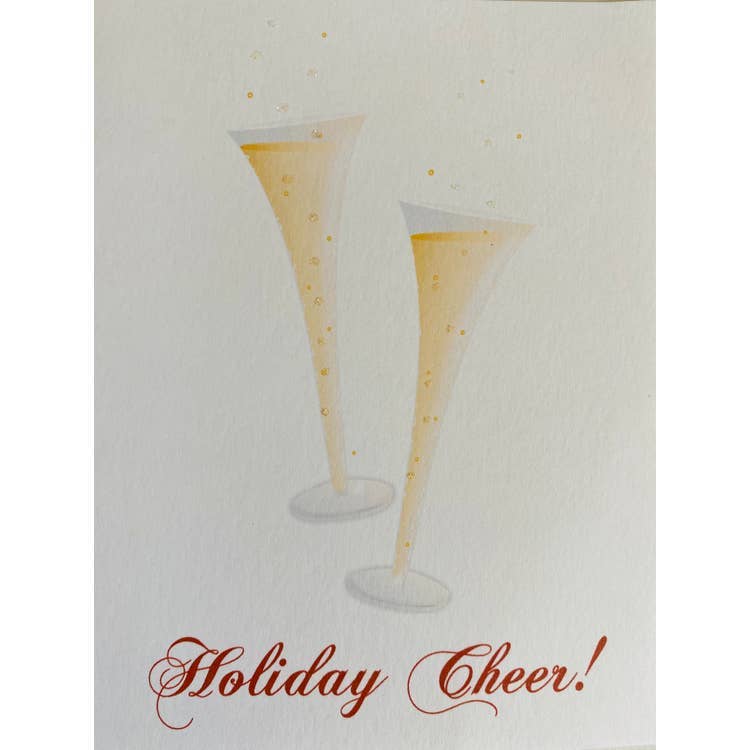 Studio Daedre - Wholesale Season's Greetings Card - Holiday Glasses - Loose Card0