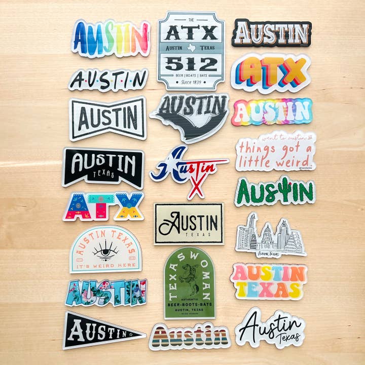 The Sticker Box | Texas Inspired Stickers & Magnets - Wholesale Magnet - Austin, Texas Acrylic Magnet – Souvenir & Gift Shop Favorite