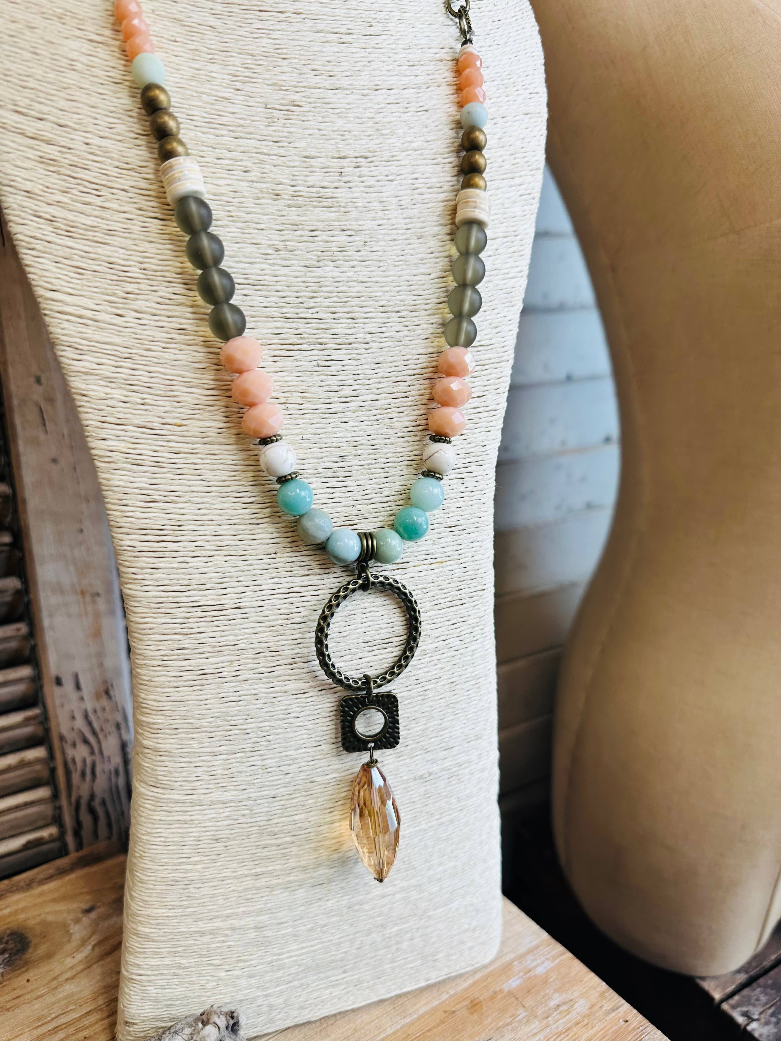 Scooples Jewelry - Wholesale Beaded Bracelet - Branded Blush Amazonite - Bracelet 3