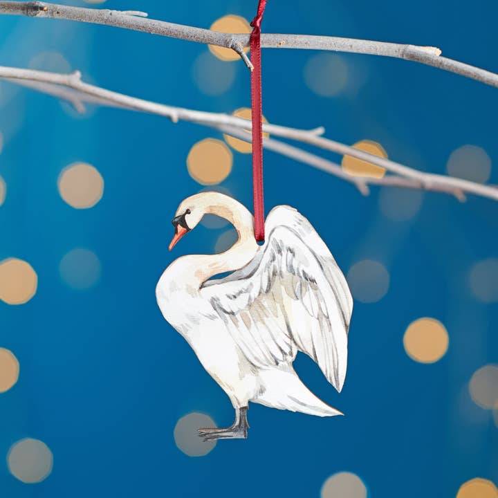 Oakdene Designs - Wholesale Christmas Decoration - Swan Christmas Tree Decoration