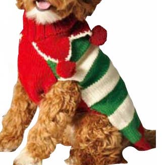 Suéter de perro elfo navideño para venta al por mayor de CHILLY DOG LLC