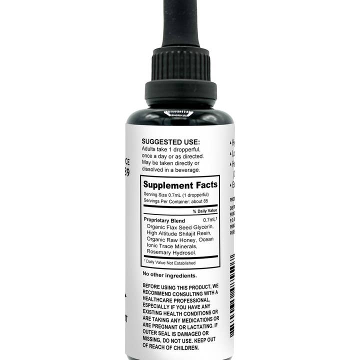 Pure Indian Foods - Wholesale Oral Supplement/Vitamin - Shilajit Liquid Drops - 2 fl oz