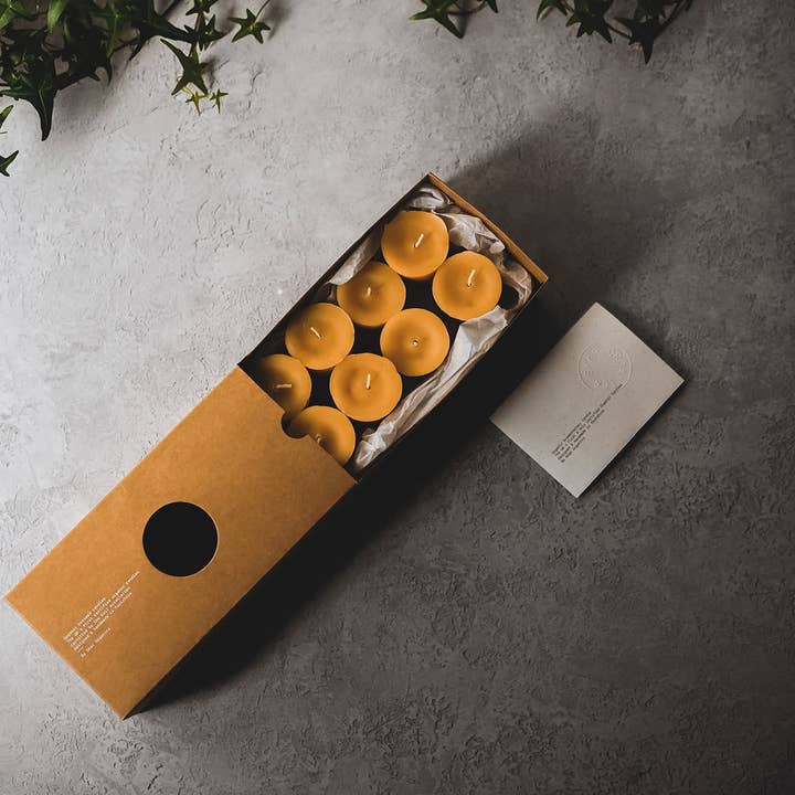 Skär Organics – wholesale Votive candle – Organic Beeswax Votives1