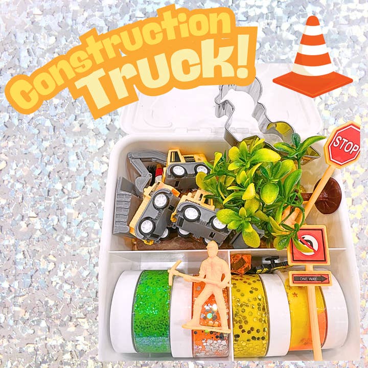 Kit di plastilina a tema costruzione per la vendita all'ingrosso da parte di Play Play Dough