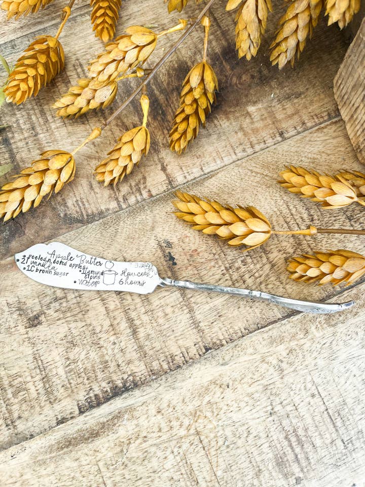 Apfelbutter-Rezept Vintage-Knife mit gedrehtem Messer für den Großhandel von The Sassy Barn