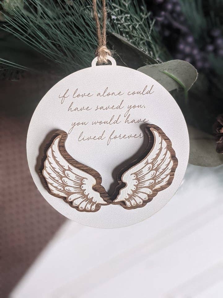 Richer Design Co. - Wholesale Ornament - Memorial Angel Wing Christmas Ornament1