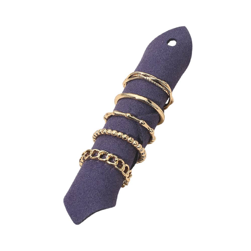 Sensibling Corp. - Vente Anneau/bague à empiler - 5PCS - Bagues Empilables en Métal1