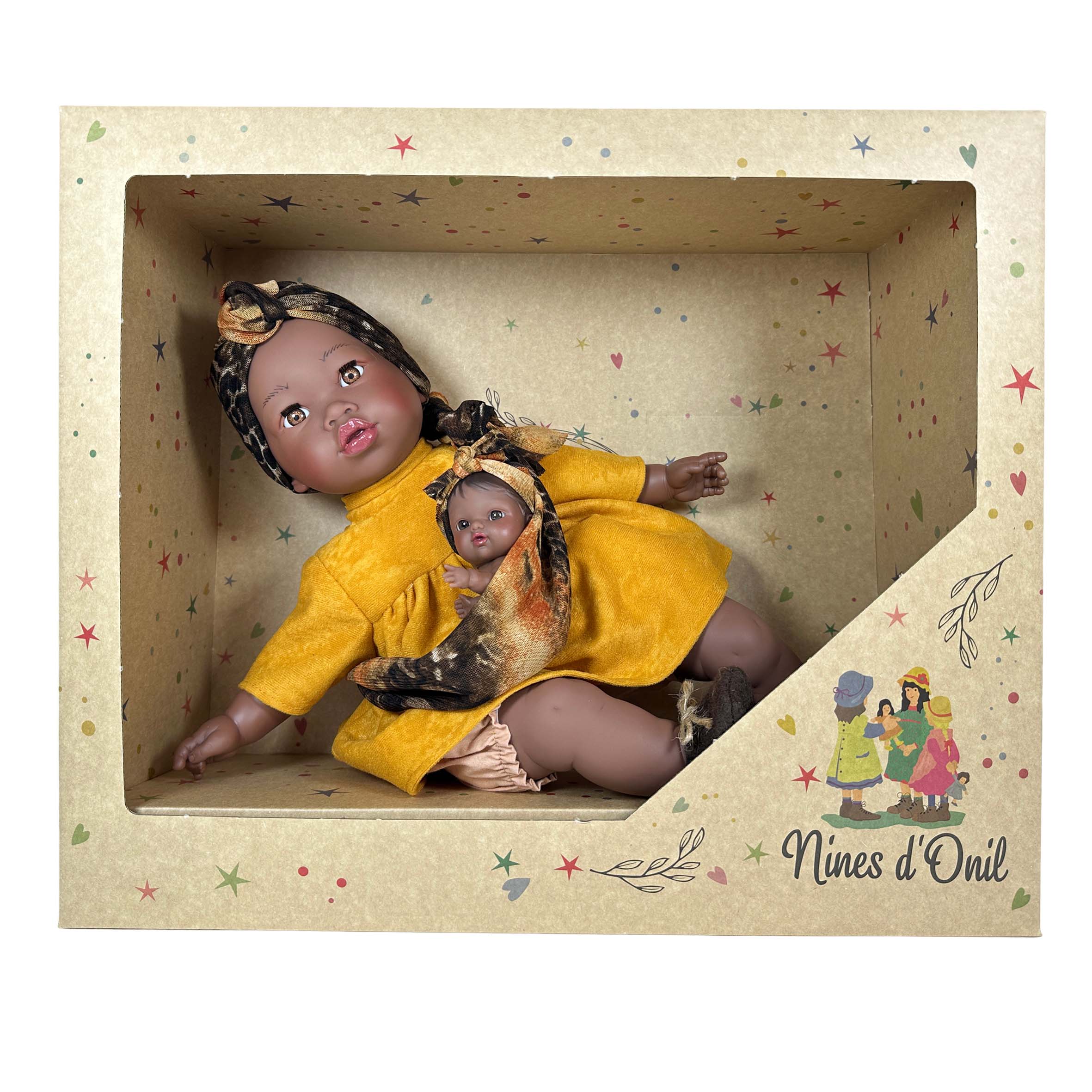Nines Artesanals d'Onil Dolls - Wholesale Doll - Kids - ALIKA DOLL WITH OCHER BABY2