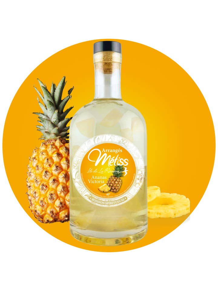 Victoria Métiss Rums mit Ananas - 40° für den Großhandel von Rhum Métiss